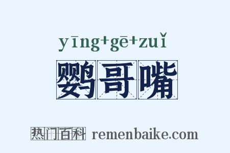 鹦哥嘴是什么意思的图片